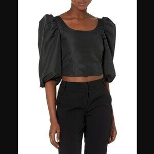 Levi's Black Kaila Puff Sleeve Blouse L